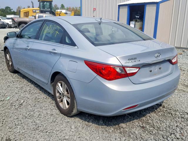 5NPEB4AC0BH073651 - 2011 HYUNDAI SONATA GLS BLUE photo 3