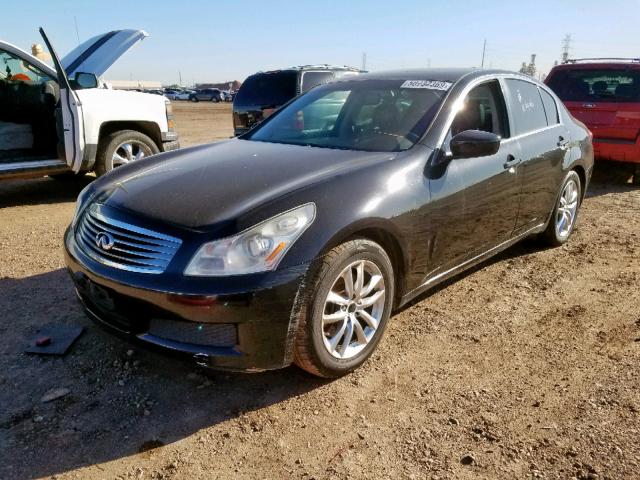 JNKCV61E89M307223 - 2009 INFINITI G37 BASE BLACK photo 2