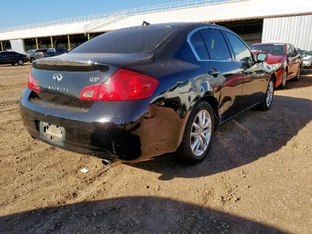 JNKCV61E89M307223 - 2009 INFINITI G37 BASE BLACK photo 4