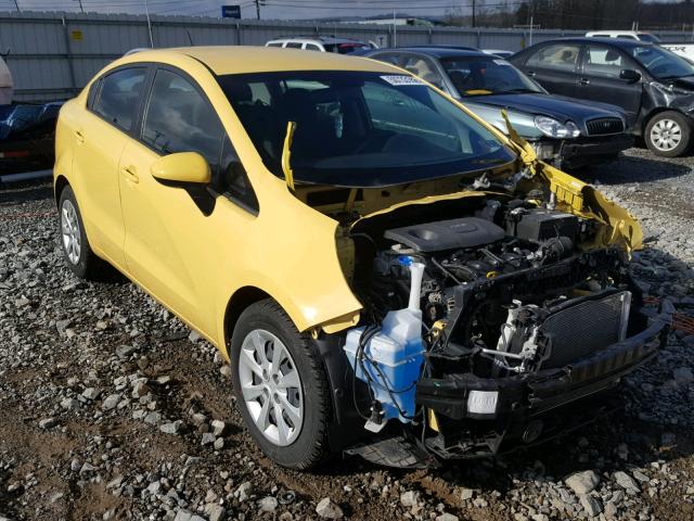 KNADM4A37G6536423 - 2016 KIA RIO LX YELLOW photo 1