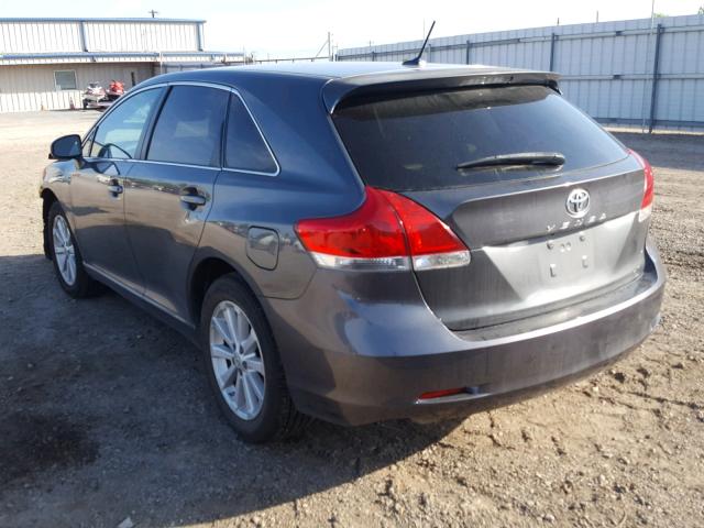 4T3ZE11A69U006853 - 2009 TOYOTA VENZA BASE CHARCOAL photo 3