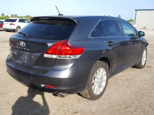 4T3ZE11A69U006853 - 2009 TOYOTA VENZA BASE CHARCOAL photo 4