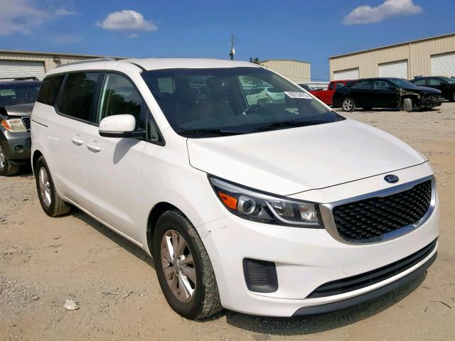 KNDMB5C1XF6044929 - 2015 KIA SEDONA LX WHITE photo 1