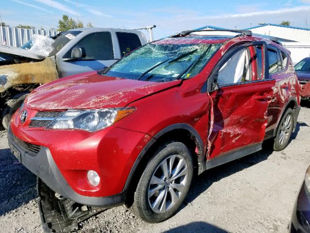 2T3DFREVXEW196041 - 2014 TOYOTA RAV4 LIMIT RED photo 2