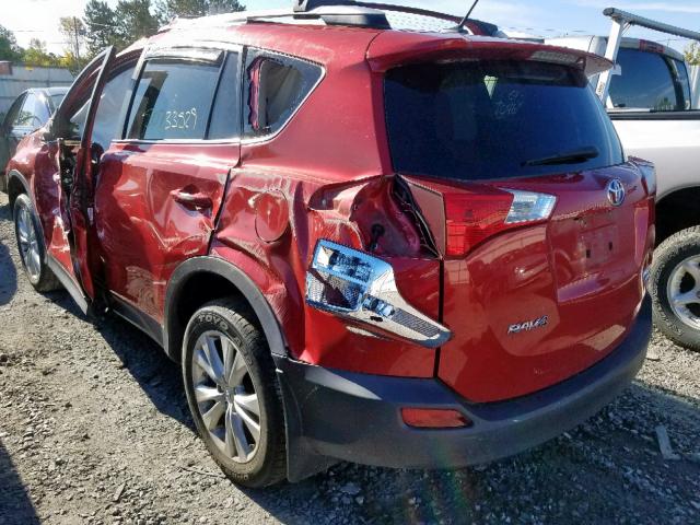 2T3DFREVXEW196041 - 2014 TOYOTA RAV4 LIMIT RED photo 3