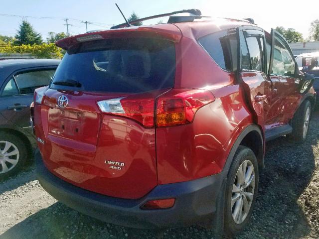 2T3DFREVXEW196041 - 2014 TOYOTA RAV4 LIMIT RED photo 4