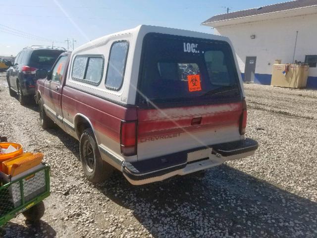 1GCCS14R2P8156560 - 1993 CHEVROLET S TRUCK S1 RED photo 3