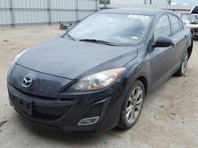 JM1BL1U61B1394450 - 2011 MAZDA 3 S BLACK photo 2