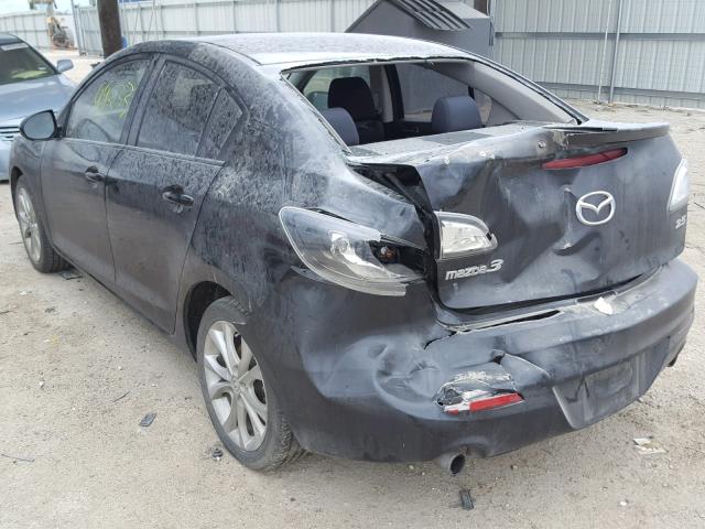 JM1BL1U61B1394450 - 2011 MAZDA 3 S BLACK photo 3