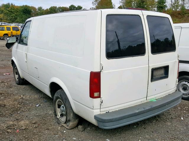 1GCDM19W21B146294 - 2001 CHEVROLET ASTRO WHITE photo 3