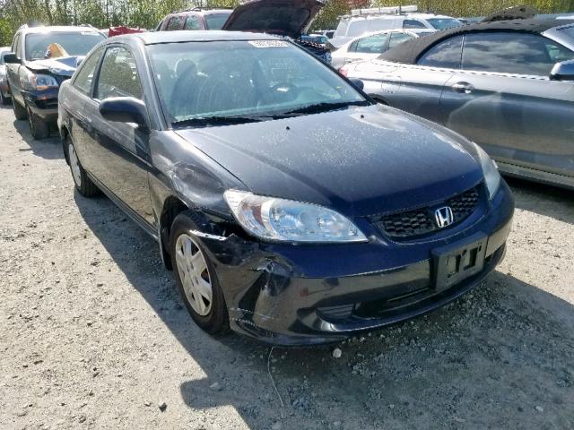 1HGEM22165L071416 - 2005 HONDA CIVIC DX V BLACK photo 1