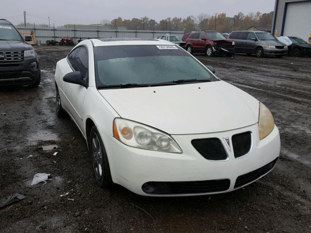 1G2ZH17N074115261 - 2007 PONTIAC G6 GT WHITE photo 1