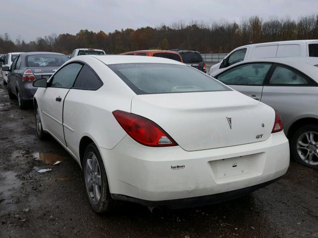 1G2ZH17N074115261 - 2007 PONTIAC G6 GT WHITE photo 3