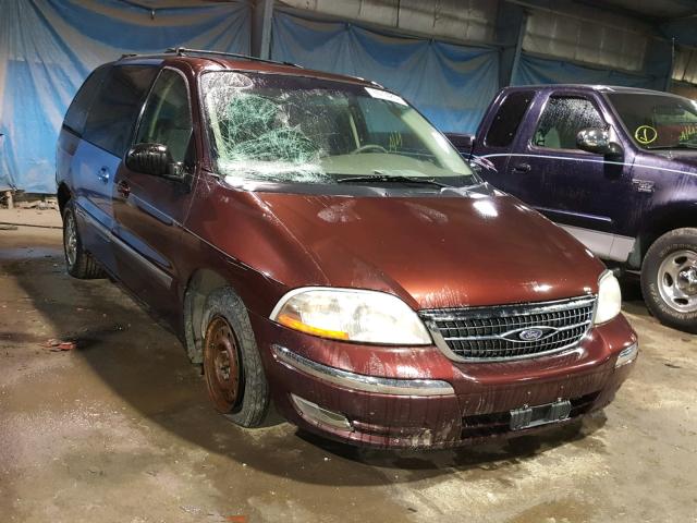 2FMZA5242YBD05636 - 2000 FORD WINDSTAR S MAROON photo 1