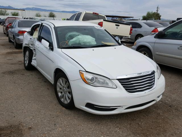 1C3CCBBG1EN105784 - 2014 CHRYSLER 200 TOURIN WHITE photo 1