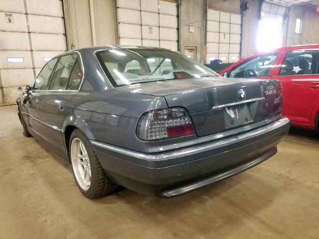 WBAGG8345YDN79768 - 2000 BMW 740 GRAY photo 3