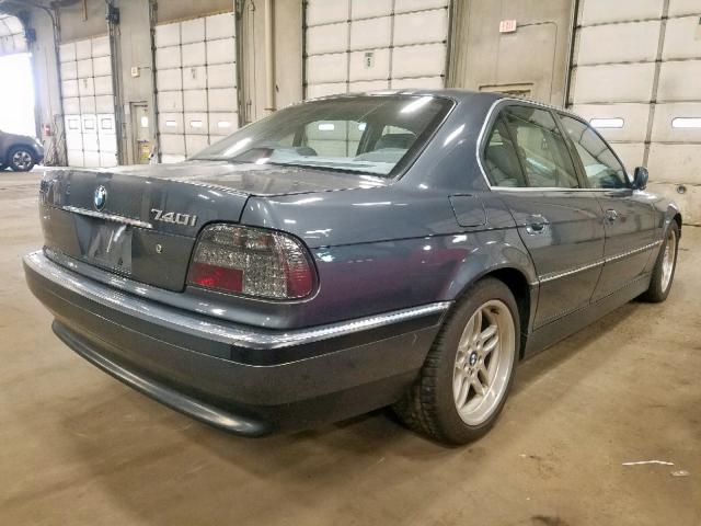 WBAGG8345YDN79768 - 2000 BMW 740 GRAY photo 4