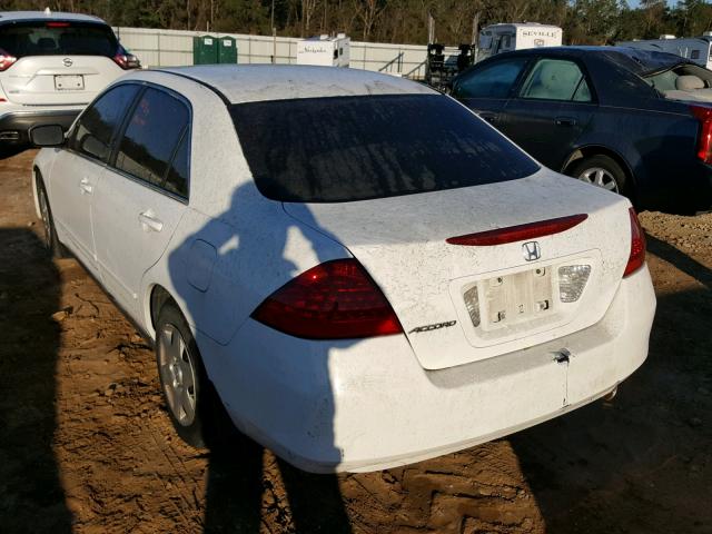 3HGCM56477G705281 - 2007 HONDA ACCORD LX WHITE photo 3