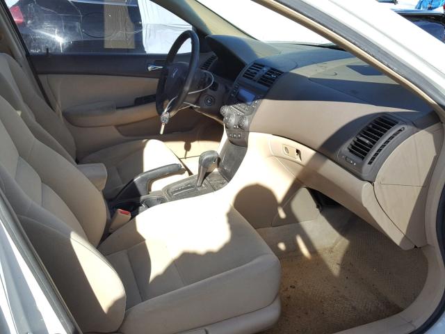 3HGCM56477G705281 - 2007 HONDA ACCORD LX WHITE photo 5