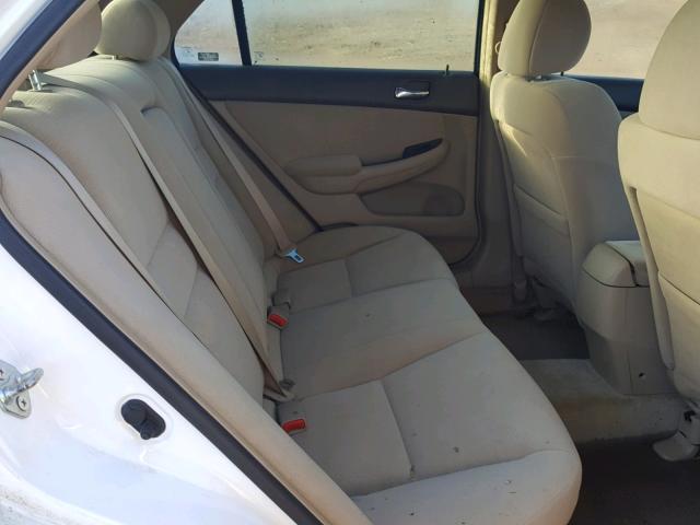 3HGCM56477G705281 - 2007 HONDA ACCORD LX WHITE photo 6