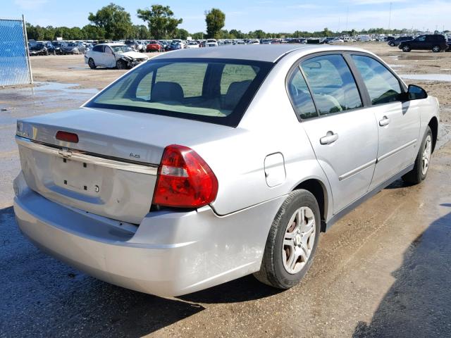 1G1ZS51F26F185734 - 2006 CHEVROLET MALIBU LS SILVER photo 4