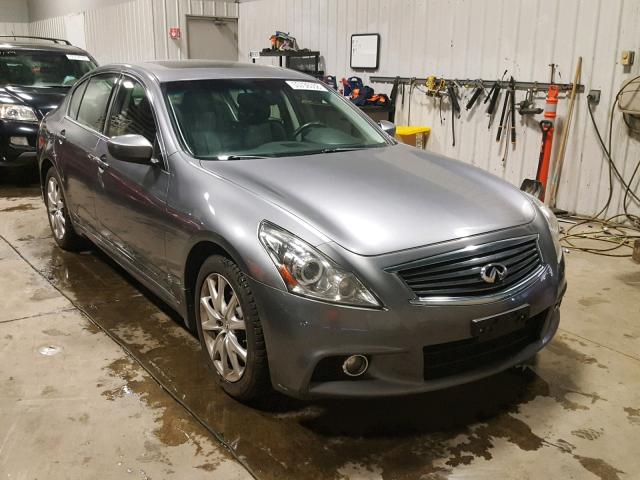 JN1CV6AR5AM457558 - 2010 INFINITI G37 GRAY photo 1