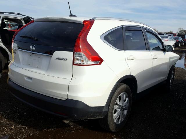 5J6RM4H77CL083377 - 2012 HONDA CR-V EXL WHITE photo 4