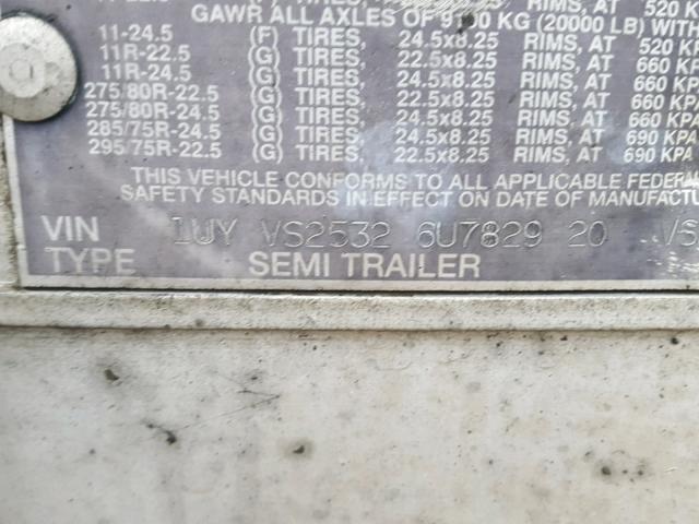 1UYVS25326U782920 - 2006 UTILITY TRAILER WHITE photo 10