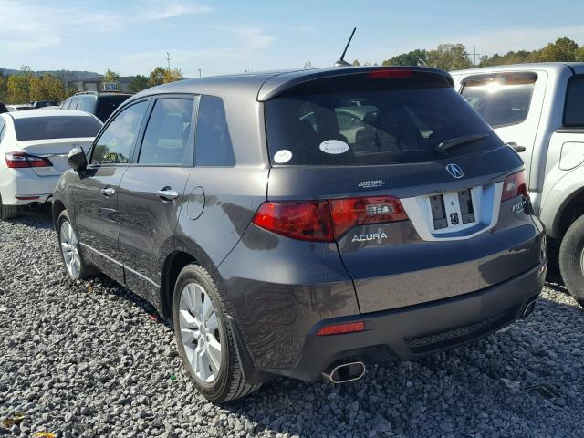 5J8TB2H25AA001053 - 2010 ACURA RDX CHARCOAL photo 3