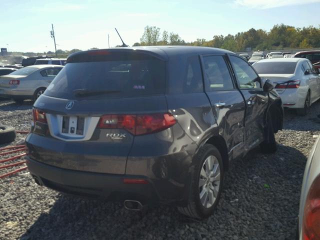 5J8TB2H25AA001053 - 2010 ACURA RDX CHARCOAL photo 4