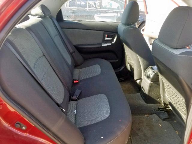 KNAFE121285015442 - 2008 KIA SPECTRA EX RED photo 6