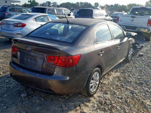 KNAFU4A24B5363779 - 2011 KIA FORTE EX BROWN photo 4