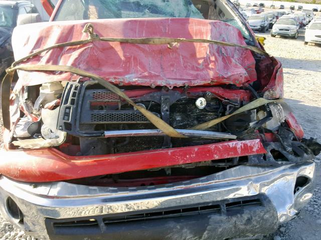 5TFRY5F15AX086492 - 2010 TOYOTA TUNDRA DOU RED photo 7