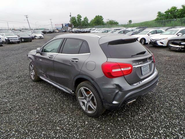 WDCTG4GB0FJ066939 - 2015 MERCEDES-BENZ GLA 250 4M GRAY photo 3