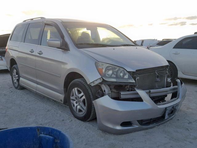 5FNRL38417B123535 - 2007 HONDA ODYSSEY EX GRAY photo 1