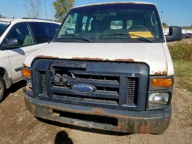 1FTNE1EW7ADA19567 - 2010 FORD E250 WHITE photo 9