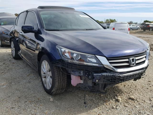 1HGCR2F88EA152137 - 2014 HONDA ACCORD EXL BLUE photo 1