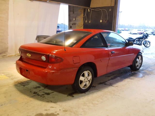 1G1JF12F547299193 - 2004 CHEVROLET CAVALIER L RED photo 4