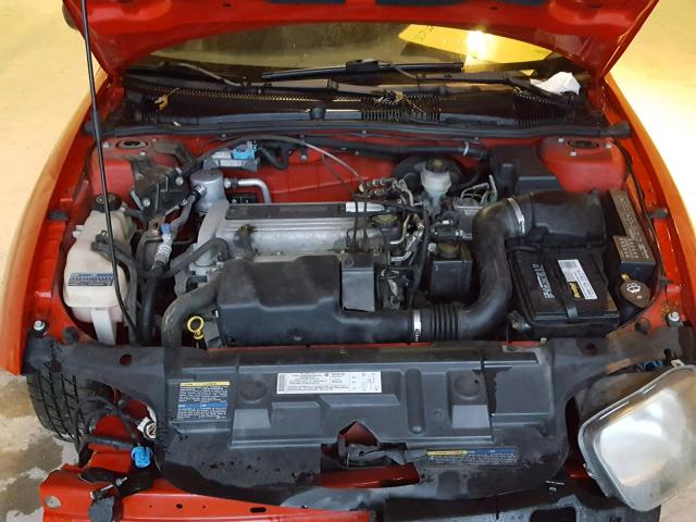 1G1JF12F547299193 - 2004 CHEVROLET CAVALIER L RED photo 7