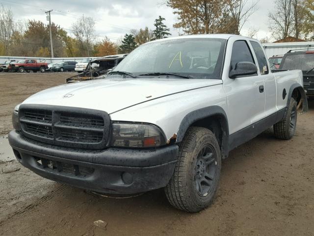 1D7GL42K24S591220 - 2004 DODGE DAKOTA SLT SILVER photo 2