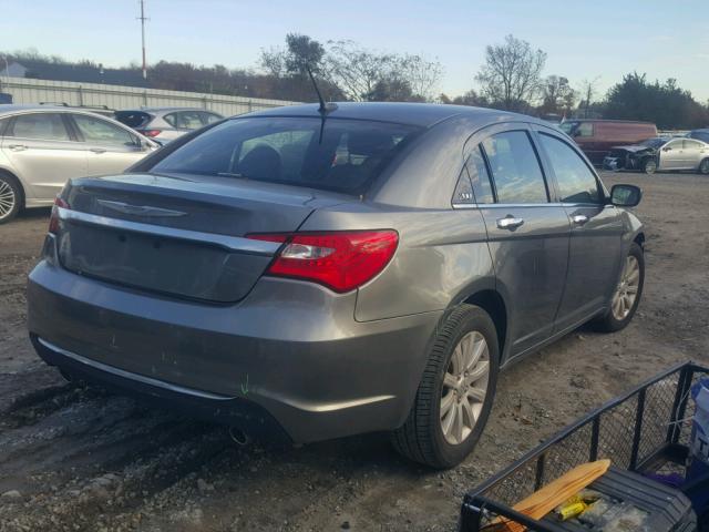 1C3CCBCG4DN751902 - 2013 CHRYSLER 200 LIMITE GRAY photo 4