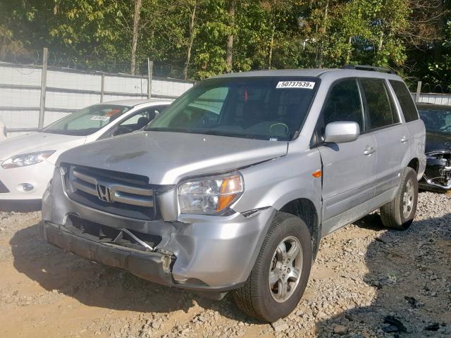 5FNYF18388B038868 - 2008 HONDA PILOT SE SILVER photo 2