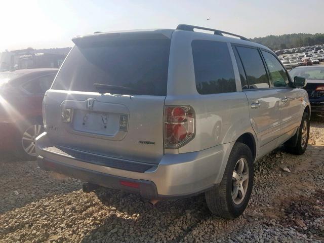 5FNYF18388B038868 - 2008 HONDA PILOT SE SILVER photo 4