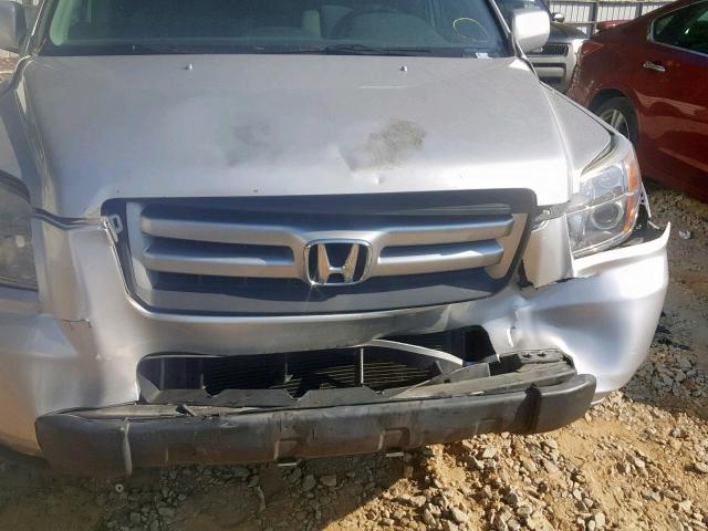 5FNYF18388B038868 - 2008 HONDA PILOT SE SILVER photo 9