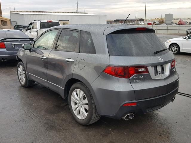 5J8TB1H20CA003550 - 2012 ACURA RDX GRAY photo 3