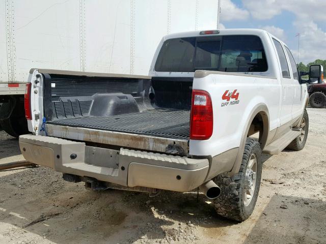 1FTSW21RX8EB71238 - 2008 FORD F250 SUPER WHITE photo 4