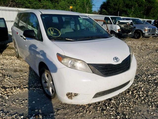 5TDZK3DC6FS579136 - 2015 TOYOTA SIENNA WHITE photo 1