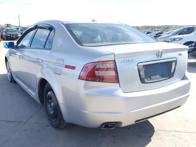 19UUA66247A030795 - 2007 ACURA TL SILVER photo 3