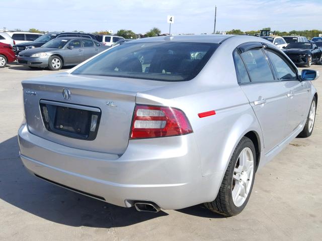 19UUA66247A030795 - 2007 ACURA TL SILVER photo 4