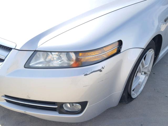 19UUA66247A030795 - 2007 ACURA TL SILVER photo 9